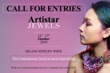 Call for entries - artistar jewels 2019 milano jewelry week