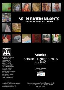 Inaugurazione della mostra collettiva di pittura noi di riviera mussato in galleria momart padova