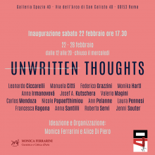 Unwritten thoughts - pensieri non scritti