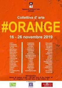 #orange collettiva darte dal 16 al 26 novembre 2019 a spazio 40 galleria darte di roma